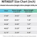NITAGUT Mens Fashion Casual Front Placket Basic Long/Short Sleeve Henley T-Shirts