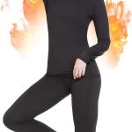 MANCYFIT Thermal Underwear for Women Cold Weather Gear Long Johns Winter Base Layer for Skiing Running