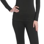 serava Thermal Underwear for Women Long Johns, Base Layer Fleece Lined Top Bottom Set for Cold Weather