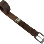 Hide & Drink, Thick Leather Belt With Hidden Pocket Handmade :: Bourbon Brown