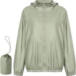 PITINAN Rain Jacket Women Lightweight Waterproof Windbreaker Jacket Hooded Packable Rain Coats for Women Outdoor with Pockets