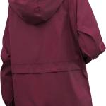 Muzeca Women's Waterproof Raincoat Lightweight Rain Jacket Hooded Windbreaker with Pockets for Outdoor