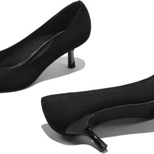 mysoft Women's Pumps 2inch Kitten Heel Pointed Toe Low Heel Dress Shoes