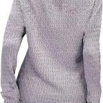 Danedvi Women Autumn Winter Colorblock Pullover Sweaters Round Neck Striped Slim Fitting Knitwear Tops