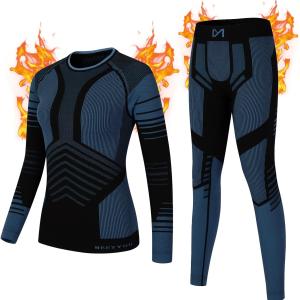 MEETWEE Thermal Underwear for Women, Long Johns Ski Cold Weather Gear Set Base Layer Warm Winter Top and Bottom Running