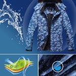 Men's Mountain Waterproof Ski Jacket Windproof Rain Windbreaker Winter Warm Hooded Snow Coat