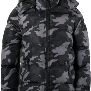 Mens Puffer Jacket Warm Winter Jackets Water-Resistant Coat