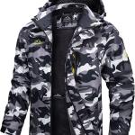 MAGCOMSEN Men's Winter Coats Water Resistant Snow Ski Jacket Fleece Lined Parka 4 Pockets
