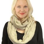 C.C CC Winter Soft Matching Unisex Chunky Knit Cowl Loop Infinity Scarf