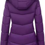 MOERDENG Women's Winter Windproof Warm Down Coats Waterproof Thicken Hooded fashions Puffer Jacket