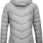 Wantdo Women's Quilted Winter Coats Hooded Warm Puffer Jacket with Fleece Hood