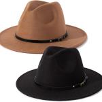Lisianthus Women Belt Buckle Fedora Hat