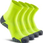 CWVLC Compression Athletic Quarter Socks Cushioned (4-Pair) for Men Women Kids