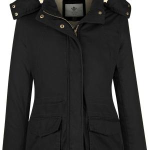 WenVen Women's Winter Warm Sherpa Lined Jacket Heavy Parka Coat with Hood