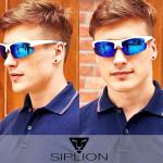 SIPLION Men's Polarized Sunglasses Sports Glasses for Cycling Fishing Golf TR90 Superlight Frame
