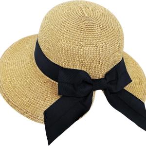 Verabella Sun Hats for Women UPF 50+ Women's Lightweight Foldable/Packable Beach Sun Hat
