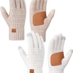 clubone Winter Gloves - Gloves for Men Women, Stretch Fleece Gloves With Smart Touch, Windproof Glove for Running Driving