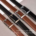 CHAOREN Click Belt for Men 2 Pack - Mens Dress Belt 1 1/4" in Gift Set Box - Design Belt Meet Almost Any Occasion and Outfit