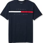 Tommy Hilfiger Men's Short Sleeve Signature Stripe Graphic T-Shirt