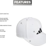 adidas Men's Three Bar Structured Snapback Adjustable Fit Cap