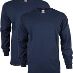 Gildan Men's Ultra Cotton Long Sleeve T-Shirt, Style G2400, Multipack