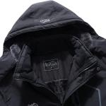Pooluly Men's Ski Jacket Warm Winter Waterproof Windbreaker Hooded Raincoat Snowboarding Jackets
