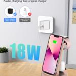 Wireless Charging Station, 3 in 1 Wireless Charger for iPhone 14/13/12/11/Pro/Max/SE/XS/XR/X/8 Plus/8, Fast Wireless Charging Stand Dock for Apple Watch Series & Airpods(with Adapter)