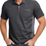 ZITY Golf Shirt for Men Short Sleeve Sports Polo Shirts Mesh Tennis T-Shirt