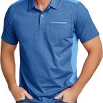 ZITY Golf Shirt for Men Short Sleeve Sports Polo Shirts Mesh Tennis T-Shirt